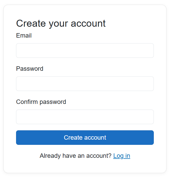 Step 1 — creating your account on the website